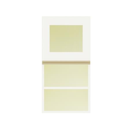 ตู้แขวนกระจกช่องโล่ง S1 JUPITER JUVENTAS 40x80 ซม. สีขาว_0