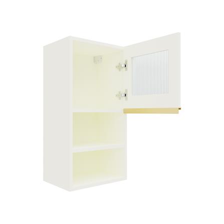 ตู้แขวนกระจกช่องโล่ง S1 JUPITER JUVENTAS 40x80 ซม. สีขาว_2
