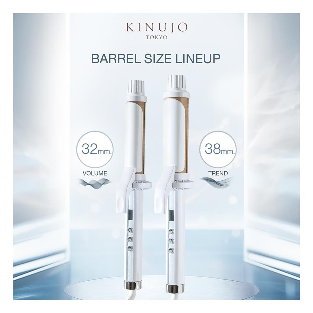 เครื่องม้วนผม KINUJO KC38N สีขาว