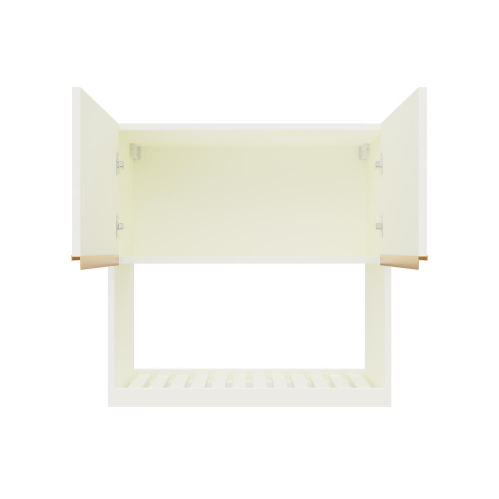 ตู้แขวนคว่ำจานเรียบ JUPITER JUVENTAS 80x80 ซม. สีขาว