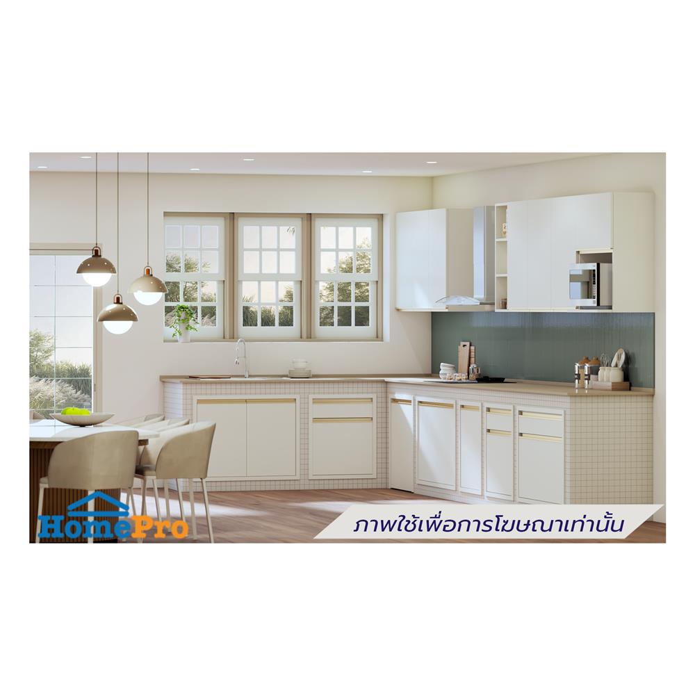 ตู้แขวนคว่ำจานเรียบ JUPITER JUVENTAS 80x80 ซม. สีขาว