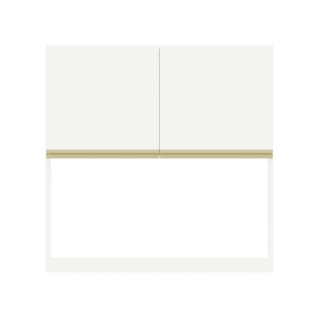 ตู้แขวนคว่ำจานเรียบ JUPITER JUVENTAS 80x80 ซม. สีขาว_0
