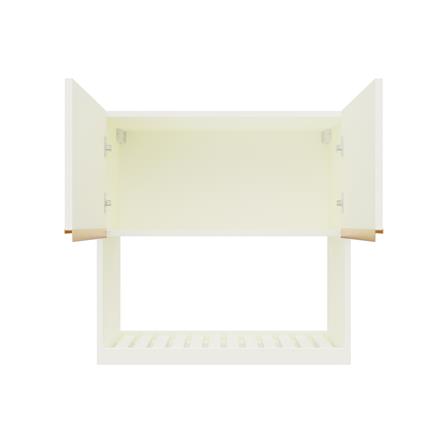 ตู้แขวนคว่ำจานเรียบ JUPITER JUVENTAS 80x80 ซม. สีขาว_2