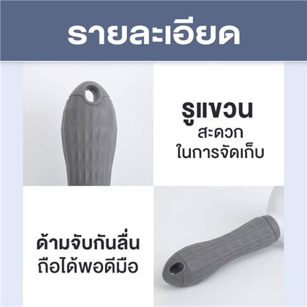 แปรงหวีขนสัตว์เลี้ยง PETUS ทรงเหลี่ยม สีเทา_3