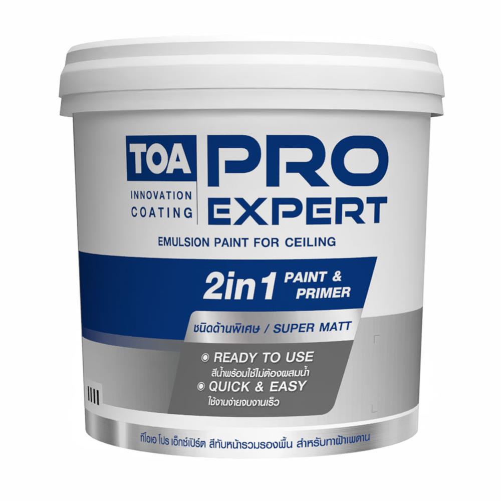 สีน้ำทาฝ้า ชนิดด้าน TOA PRO EXPERT CEILING PM888 9 ลิตร