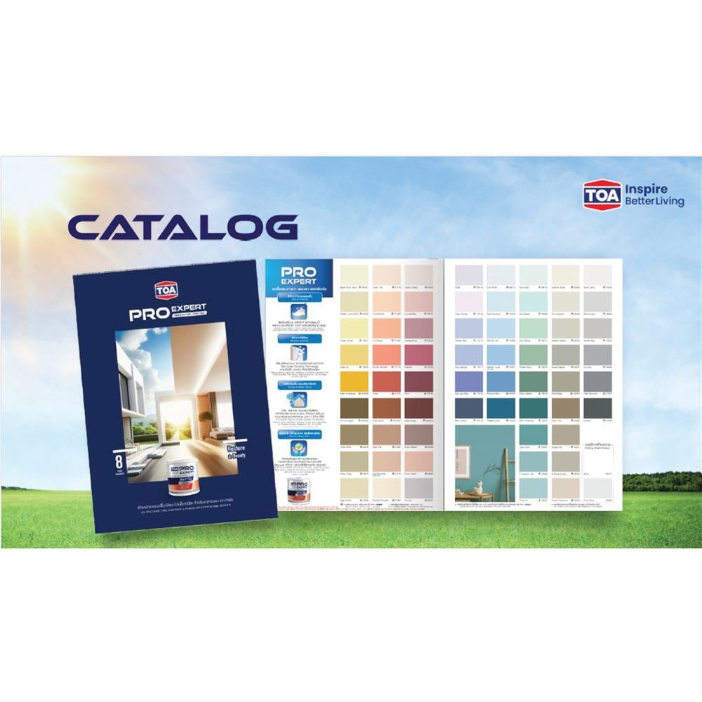 สีน้ำทาฝ้า ชนิดด้าน PRO EXPERT CEILING PM777 สีขาวอมเทา 1 แกลลอน
