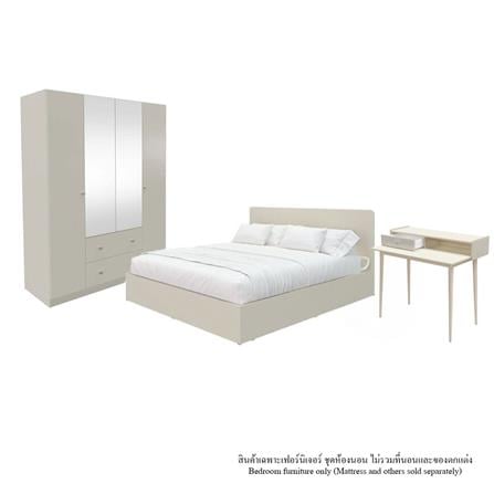 ชุดห้องนอน 6 ฟุต KONCEPT BLANCA 59060413 สีครีม_0