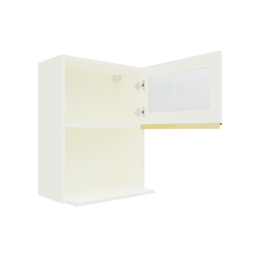 ตู้แขวนไมโครเวฟกระจก JUPITER JUVENTAS 60x80 ซม. สีขาว