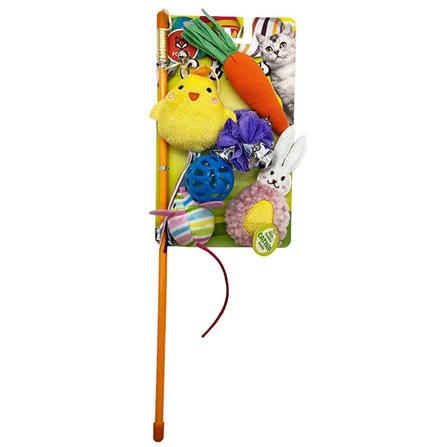ไม้ล่อแมว FOFOS WAND CAT TOY EASTER (ชุด 6 ชิ้น)_0