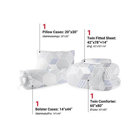 ชุดผ้าปูที่นอน 3.5 ฟุต (ชุด 4 ชิ้น) FROLINA MICROTEX DF070_2