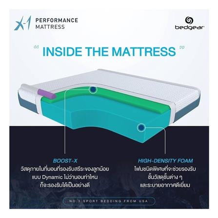 ที่นอน 3.5 ฟุต BEDGEAR X1 (พร้อมหมอนหนุน 1 ใบ)_5