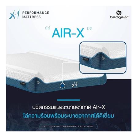 ที่นอน 3.5 ฟุต BEDGEAR X1 (พร้อมหมอนหนุน 1 ใบ)_6