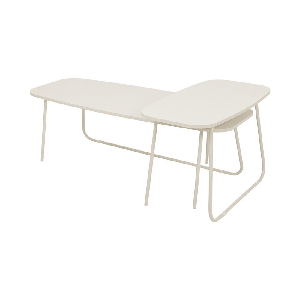 โต๊ะกลาง 2 ชิ้น FURDINI SECA 120 ซม. สีครีม_0