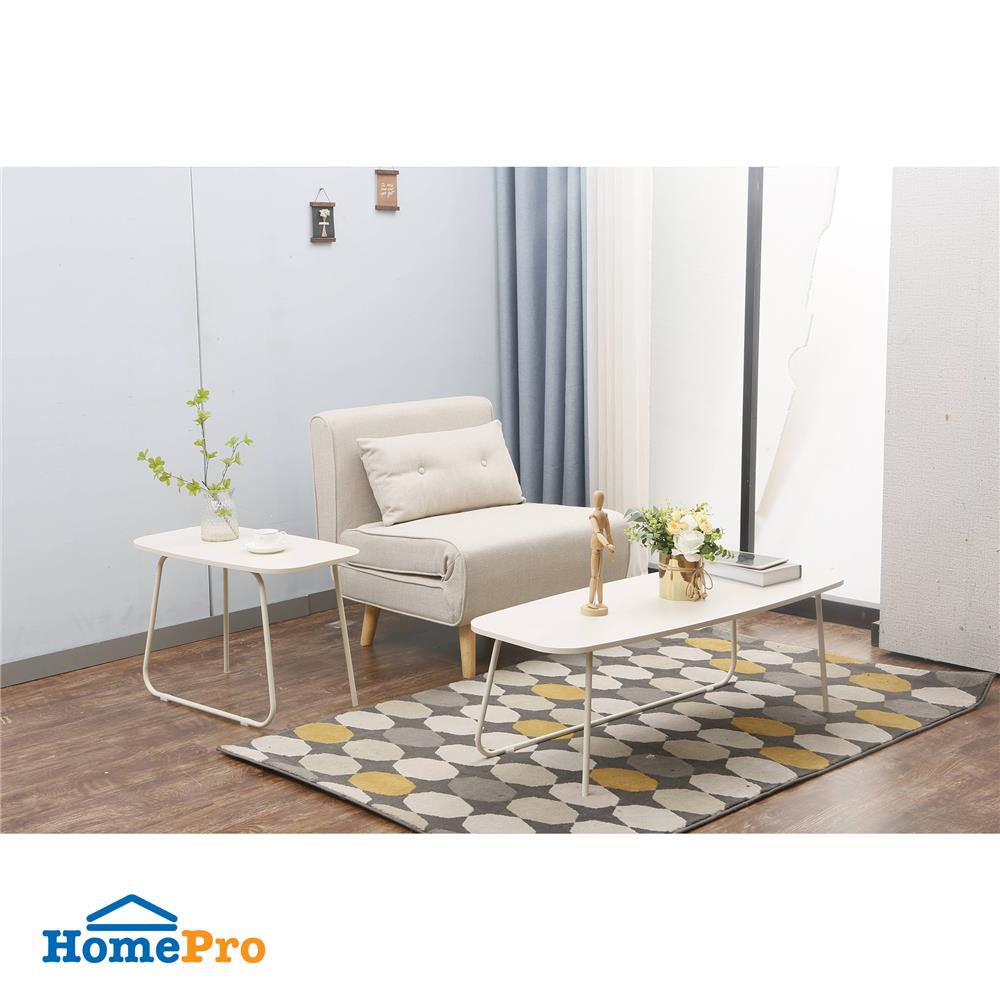 โต๊ะกลาง 2 ชิ้น FURDINI SECA 120 ซม. สีครีม