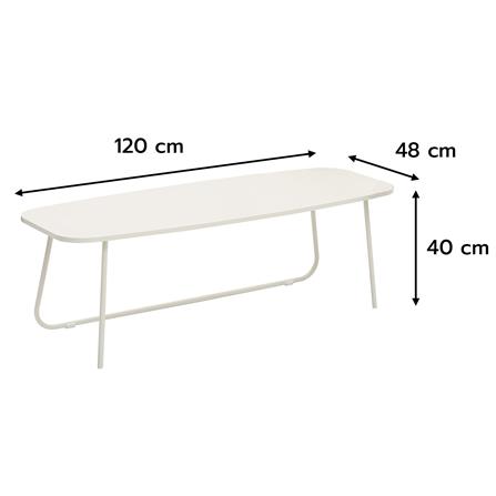 โต๊ะกลาง 2 ชิ้น FURDINI SECA 120 ซม. สีครีม_8