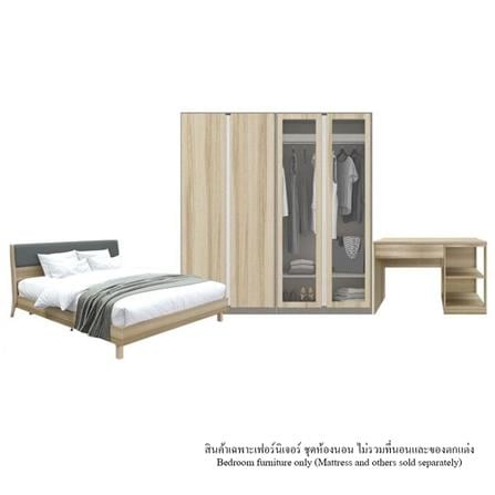 ชุดห้องนอน 5 ฟุต KONCEPT BENITA 59060684 W166XD208XH110 ซม. สีไม้อ่อน_0