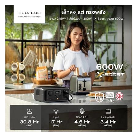 POWER BOX ECOFLOW RIVER 3 300 วัตต์ สีดำ_4