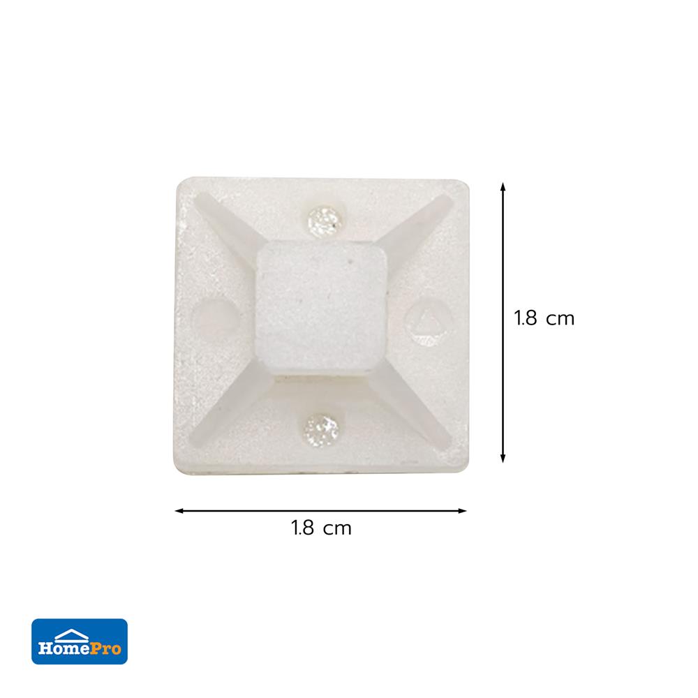 แป้นกาว ELECKTA 18X18 มม. สีขาว (แพ็ก 10 ชิ้น)