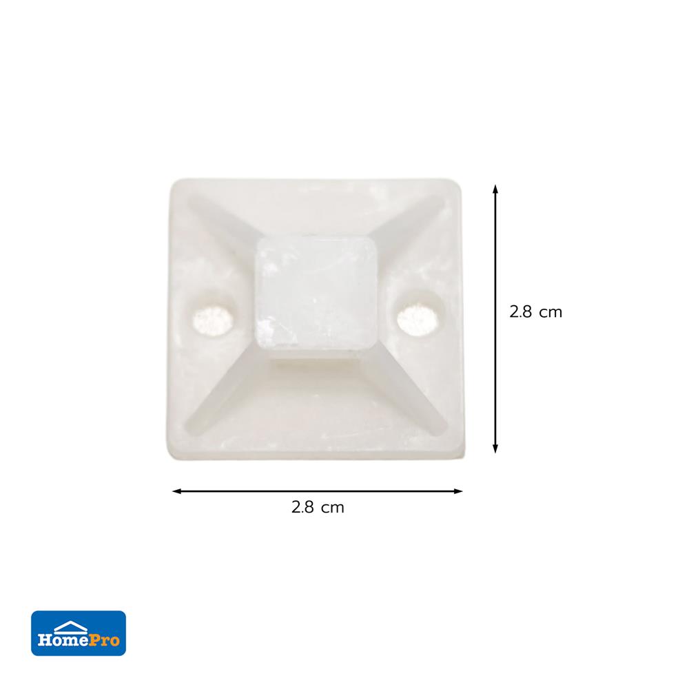 แป้นกาว ELECKTA 28x28 มม. สีขาว (แพ็ก 10 ชิ้น)