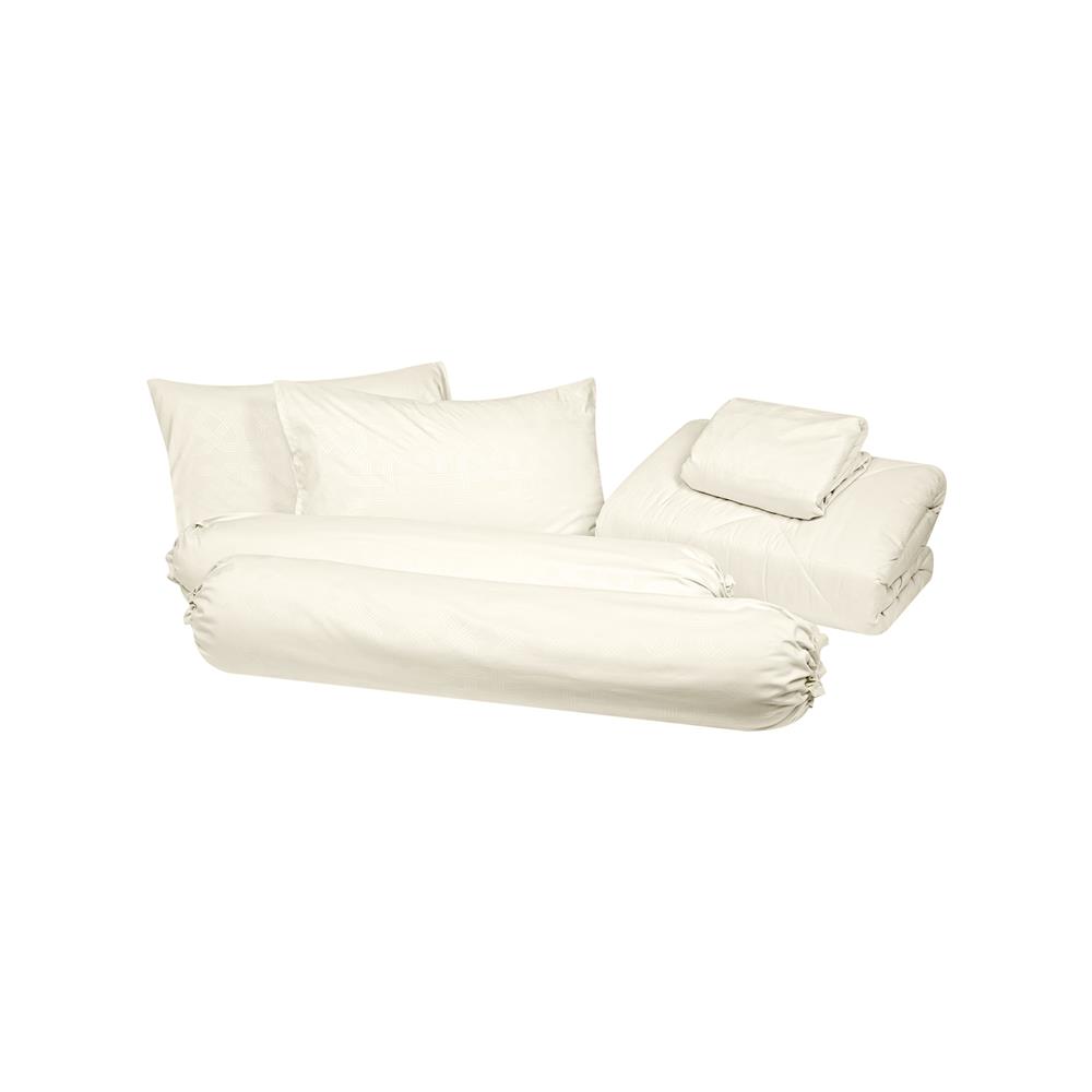 ชุดผ้าปูที่นอน 6 ฟุต (ชุด 6 ชิ้น) HOME LIVING STYLE MANDELA สี BEIGE