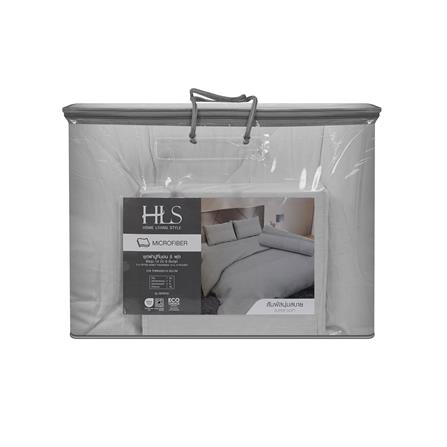 ชุดผ้าปูที่นอน 5 ฟุต (ชุด 6 ชิ้น) HOME LIVING STYLE SERENO สี LIGHT GREY_4