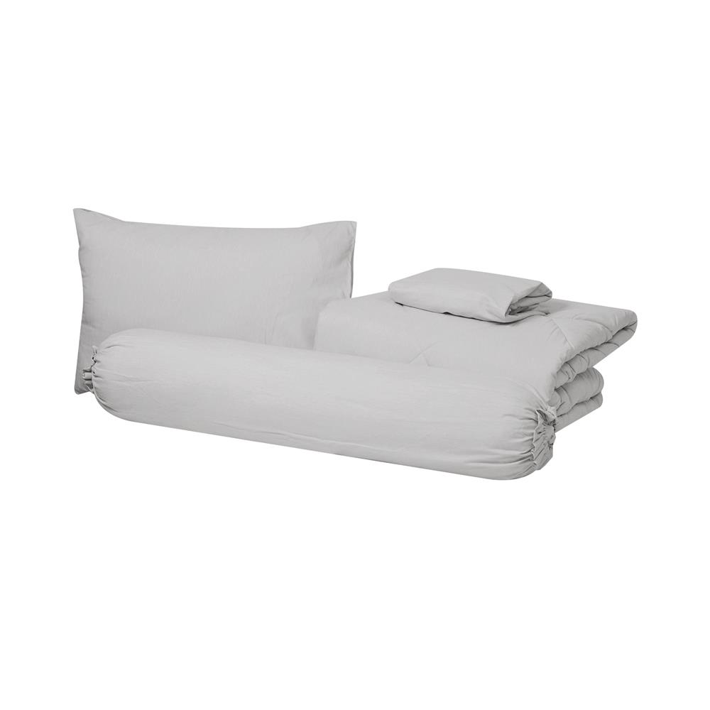 ชุดผ้าปูที่นอน 3.5 ฟุต (ชุด 4 ชิ้น) HOME LIVING STYLE SERENO สี LIGHT GREY