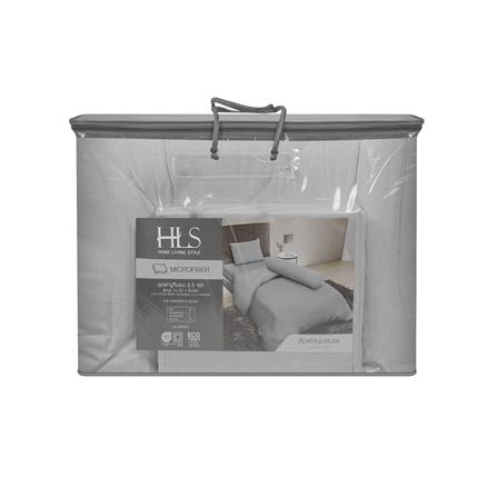 ชุดผ้าปูที่นอน 3.5 ฟุต (ชุด 4 ชิ้น) HOME LIVING STYLE SERENO สี LIGHT GREY_4