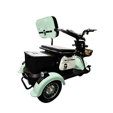 สกู๊ตเตอร์ไฟฟ้า 3 ล้อ SAGASONIC X6 สีขาว/เขียว_5