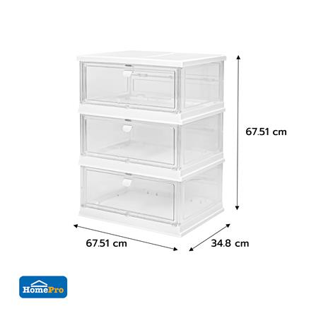 กล่องรองเท้า 3 ช่อง STACKO KLEAR 52.7X34.8X67.51 ซม. สีใส_9