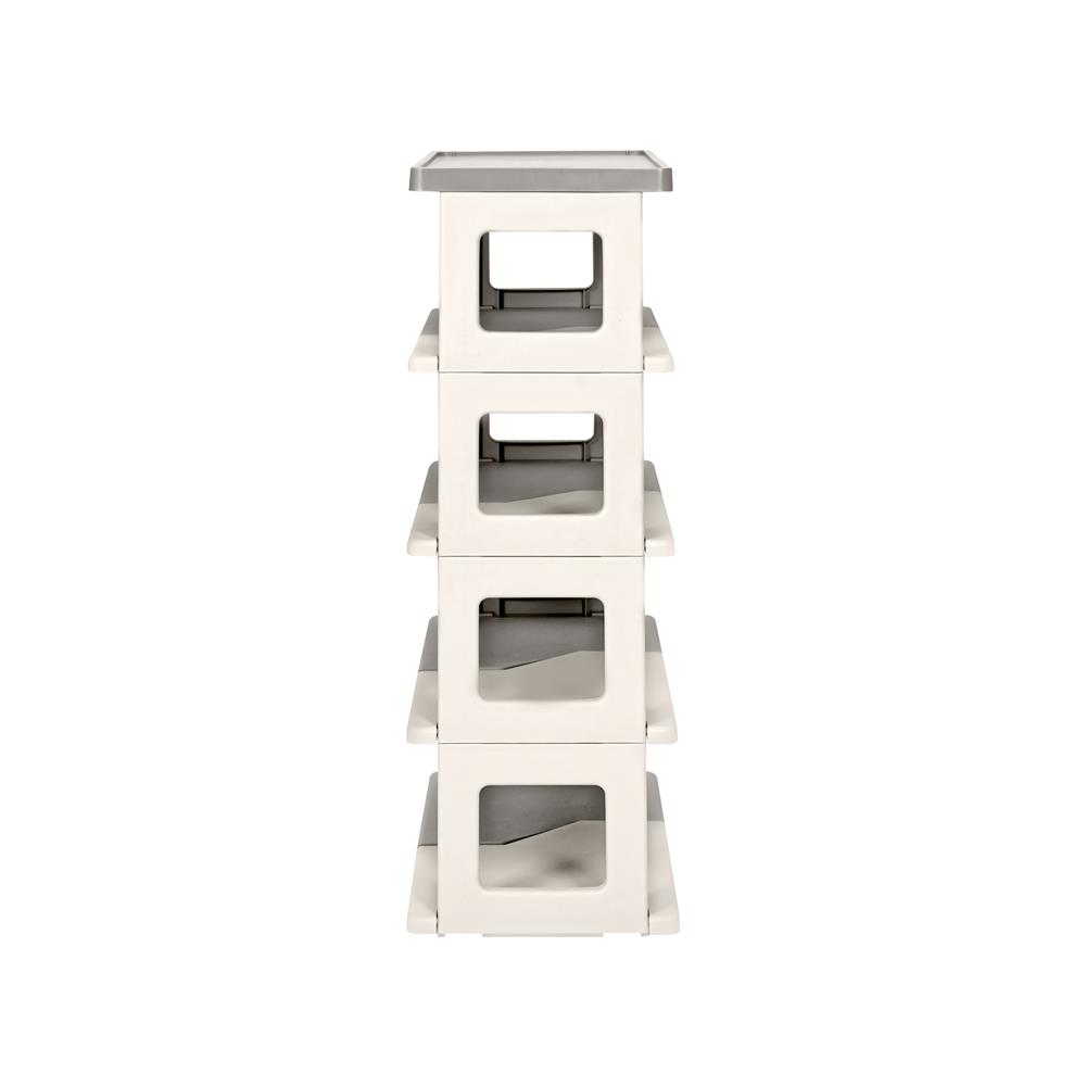 ชั้นวางรองเท้า 5 ชั้น STACKO BONNIE 53X26X75 ซม. สีขาว/เทา