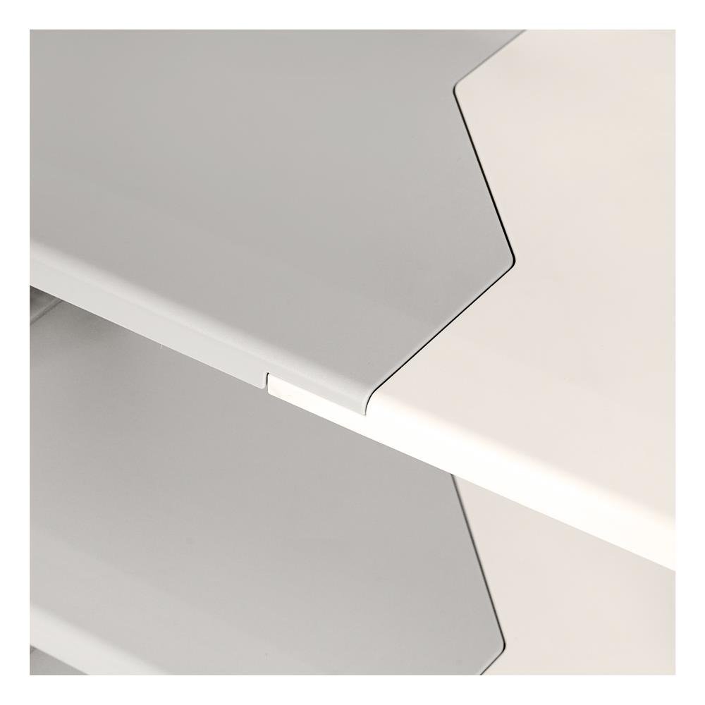 ชั้นวางรองเท้า 5 ชั้น STACKO BONNIE 53X26X75 ซม. สีขาว/เทา