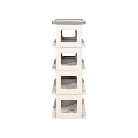 ชั้นวางรองเท้า 5 ชั้น STACKO BONNIE 53X26X75 ซม. สีขาว/เทา_2