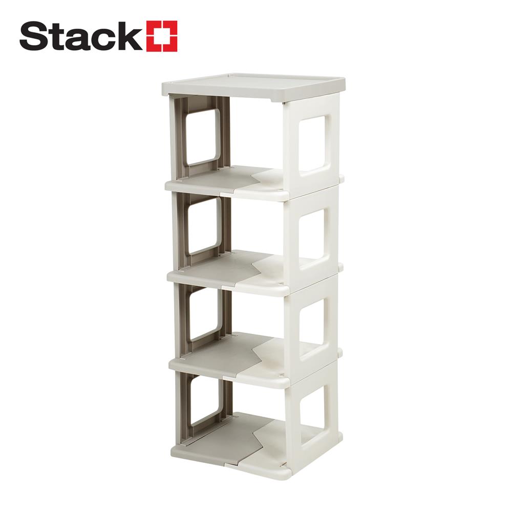 ชั้นวางรองเท้า 5 ชั้น STACKO BONNIE 26.5X26X75 ซม. สีขาว/เทา