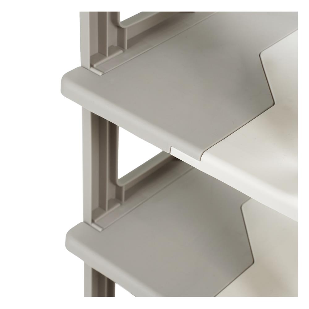 ชั้นวางรองเท้า 5 ชั้น STACKO BONNIE 26.5X26X75 ซม. สีขาว/เทา