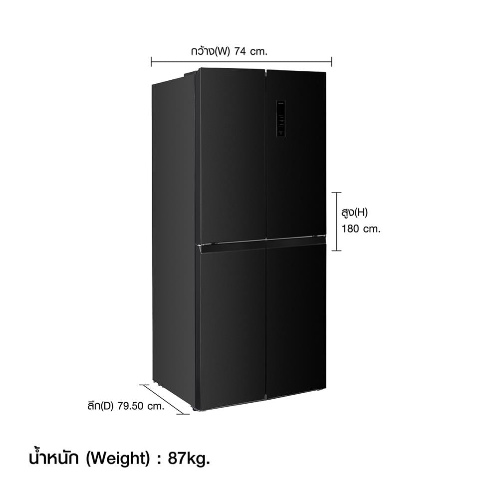 ตู้เย็น MULTI DOOR BEKO GNO46624HFSK 16.5 คิว สีเทาเข้ม
