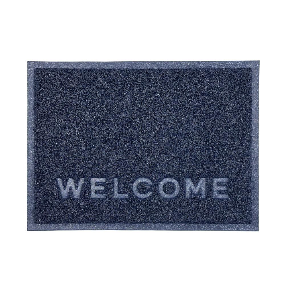 พรมเช็ดเท้าดักฝุ่น HOME LIVING STYLE W.NEO 50X70 ซม. สีน้ำเงิน
