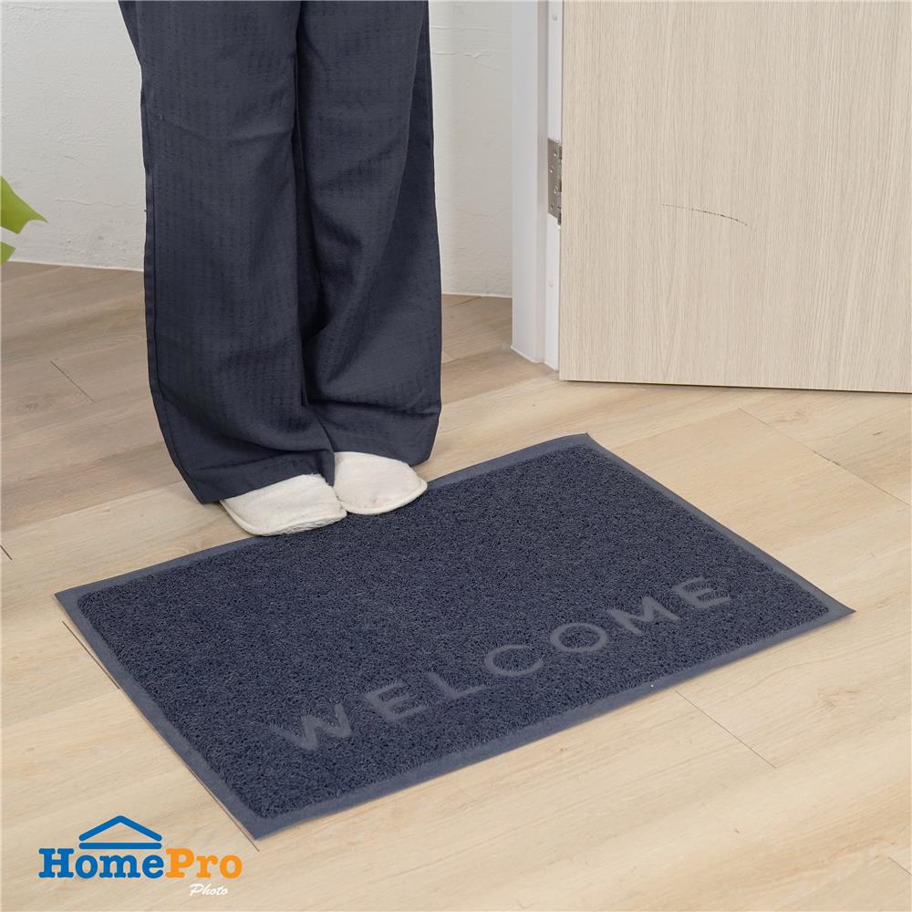 พรมเช็ดเท้าดักฝุ่น HOME LIVING STYLE W.NEO 50X70 ซม. สีน้ำเงิน