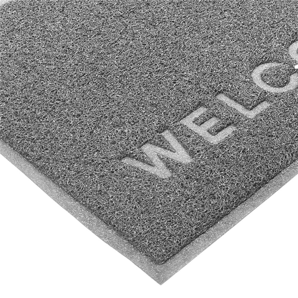 พรมเช็ดเท้าดักฝุ่น HOME LIVING STYLE W.NEO 60X80 ซม. สีเทา