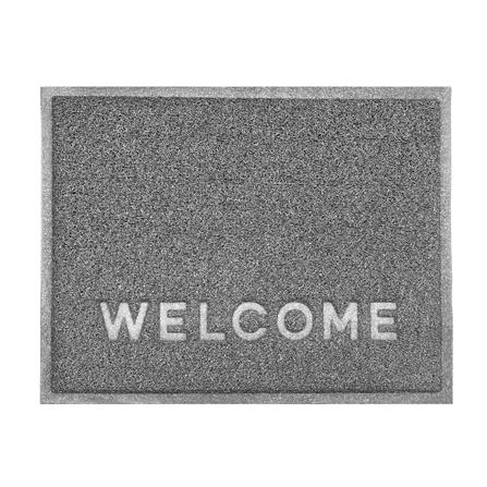 พรมเช็ดเท้าดักฝุ่น HOME LIVING STYLE W.NEO 60X80 ซม. สีเทา_1