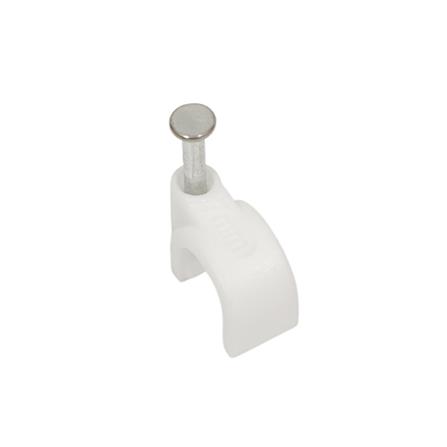 กิ๊บตอกสายไฟ RG6 ELECKTA 5 มม. สีขาว (แพ็ก 30 ชิ้น)_1