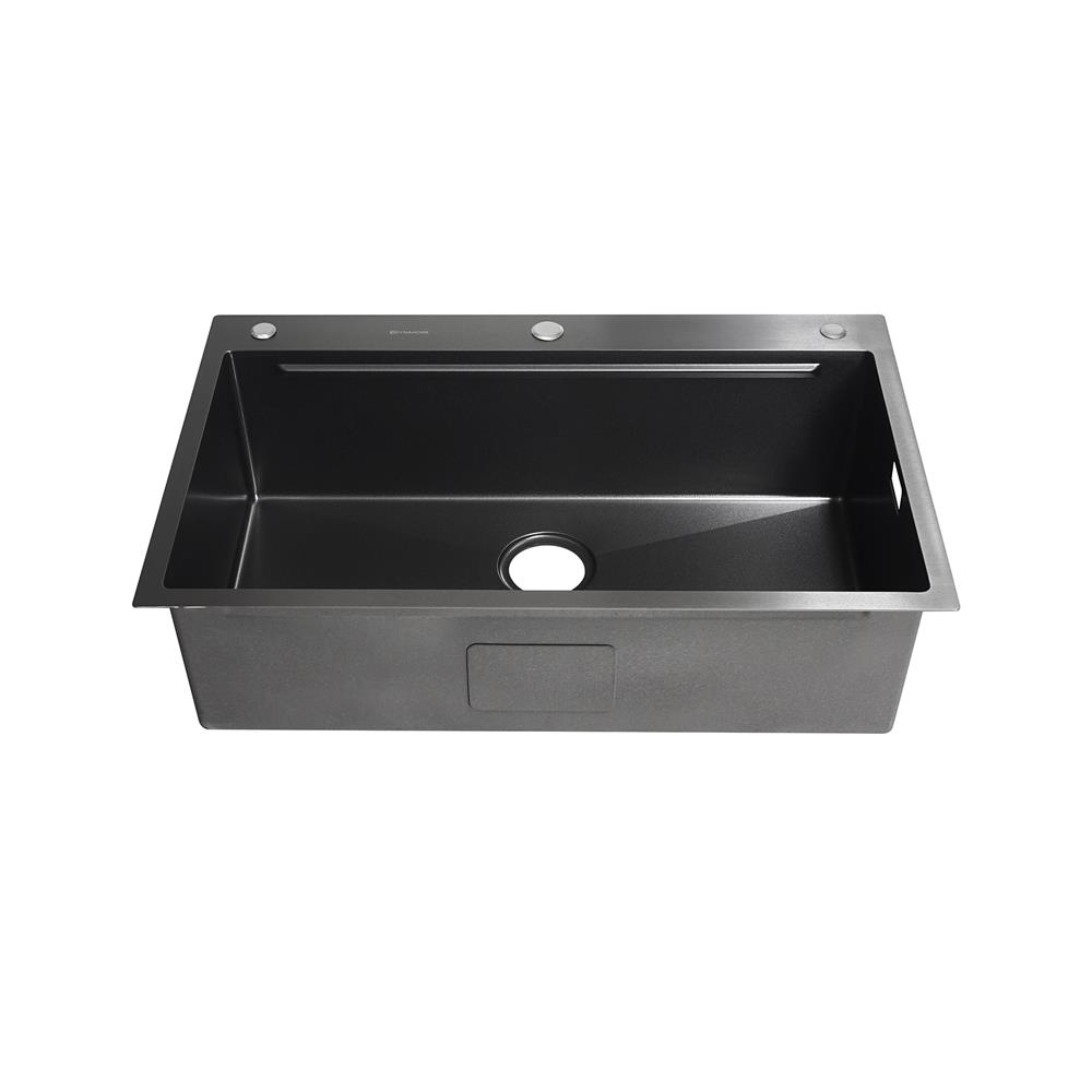 ซิงค์ฝัง 1 หลุม DYNA HOME DH-8050-BKMS1B สีดำ