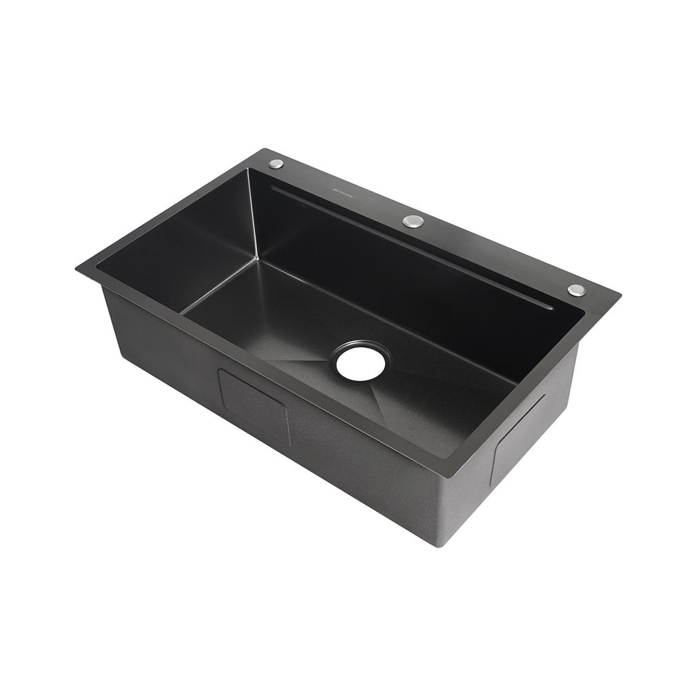 ซิงค์ฝัง 1 หลุม DYNA HOME DH-8050-BKMS1B สีดำ
