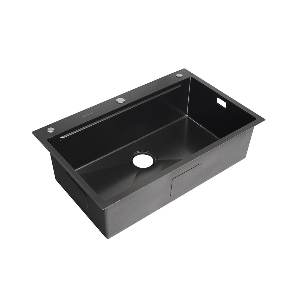 ซิงค์ฝัง 1 หลุม DYNA HOME DH-8050-BKMS1B สีดำ