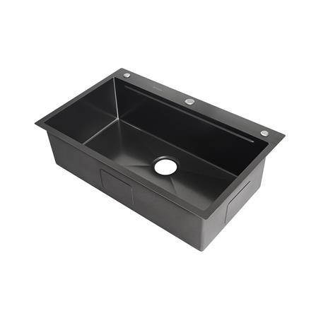 ซิงค์ฝัง 1 หลุม DYNA HOME DH-8050-BKMS1B สีดำ_2