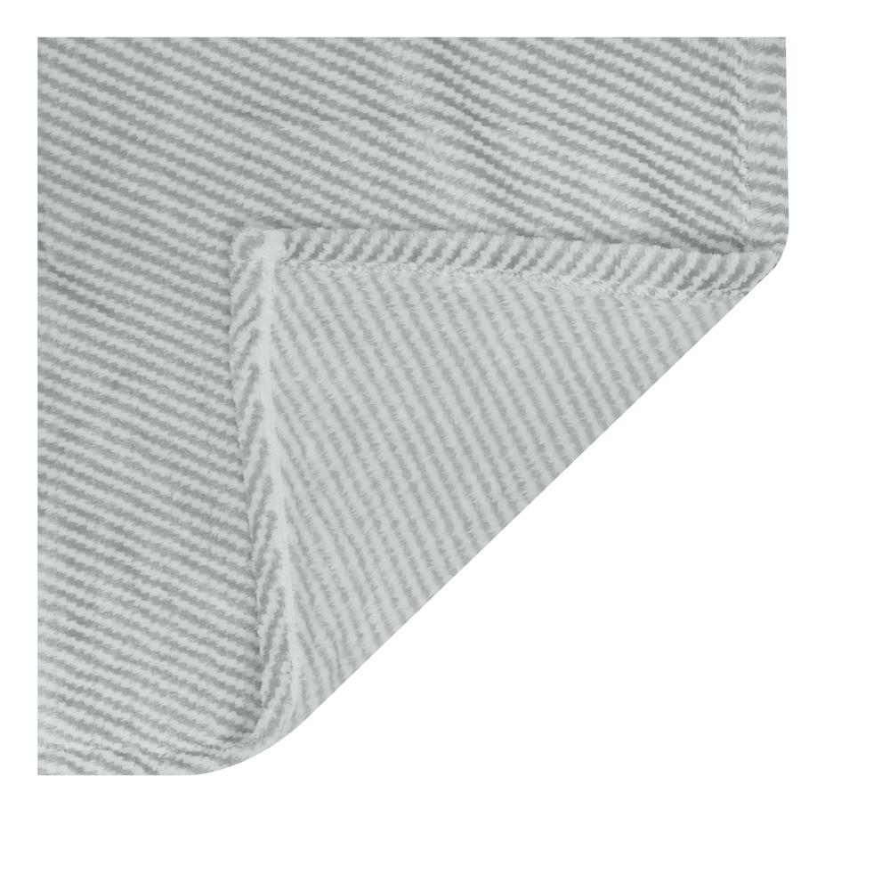 ผ้าห่ม HOME LIVING STYLE STRIPE 60X80 นิ้ว สี GREY