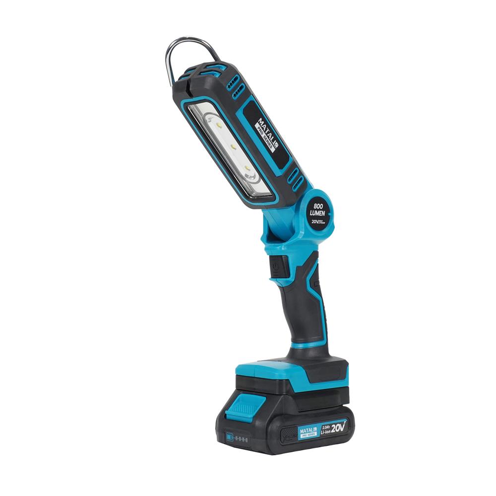 ไฟส่องทำงาน LED (พร้อมแบตเตอรี่) MATALL PRO 20 โวลต์