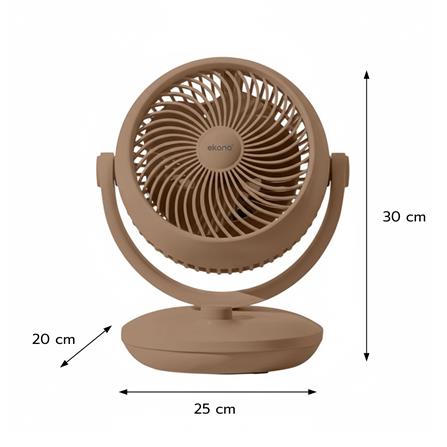 พัดลมพกพา 8 นิ้ว EKONO TT-TS16 สีน้ำตาล_8