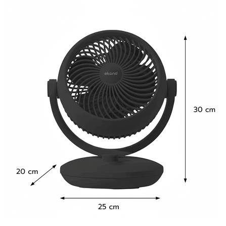 พัดลมพกพา 8 นิ้ว EKONO TT-TS16 สีดำ_5