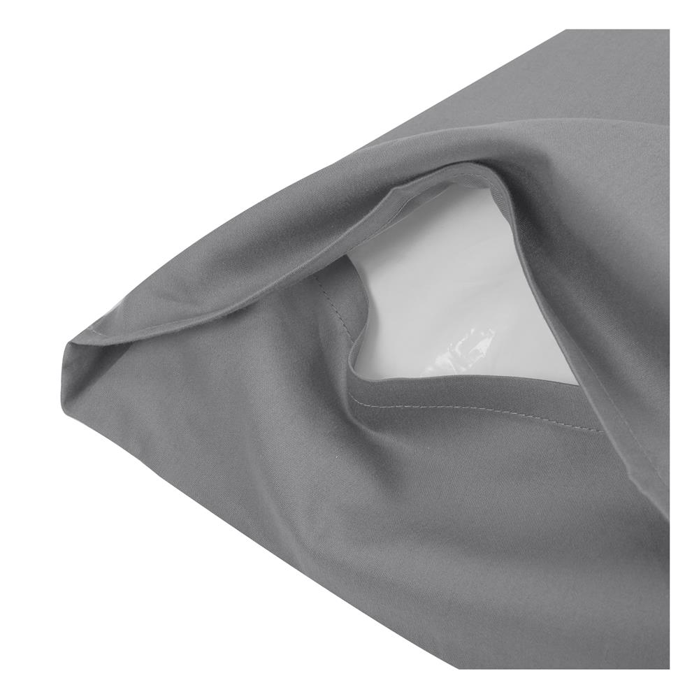 ปลอกหมอนหนุน HOME LIVING STYLE COTTON SATEEN EXTRA JOY II สี GREY