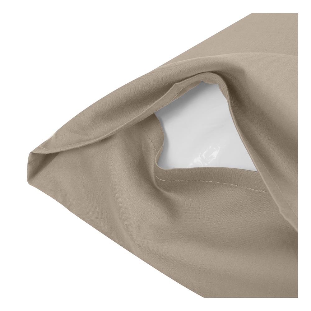 ปลอกหมอนหนุน HOME LIVING STYLE COTTON SATEEN II สี BROWN (แพ็ก 2 ชิ้น)